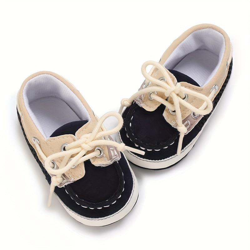 Baby Boys Lace Up Walking Shoes Lightweight Non slip Loafers