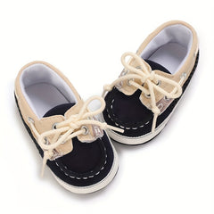 Baby Boys Lace Up Walking Shoes Lightweight Non slip Loafers