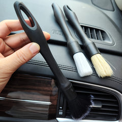 3-Piece Car Detailing Brush Set for Interior Cleaning