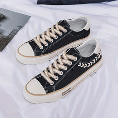 Men's Low Top Canvas Skate Shoes Outdoor Walking Sneakers