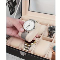 Watch Box 10 Slot Display Case Organizer Storage