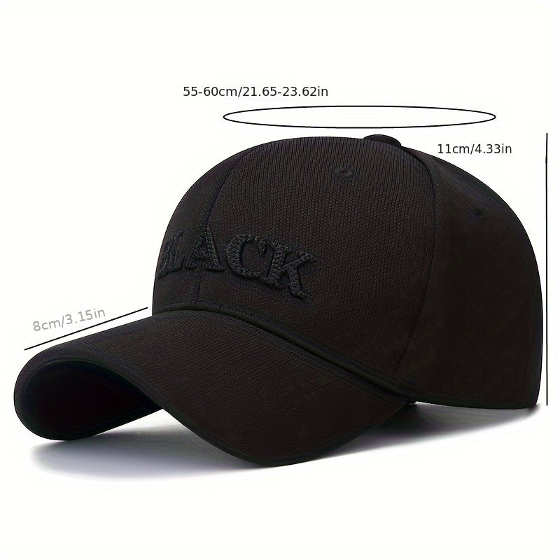Embroidered Letter Baseball Cap Curved Brim Sunshade Cap