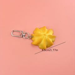 Simulation Cookie Keyring Pendant Love Soda Cracker Decoration Gift