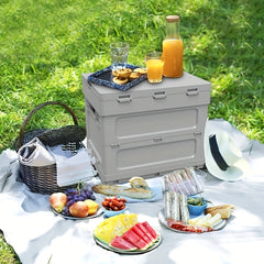 1pc Outdoor Folding Storage Box Multifunctional Camping Car Trunk Box