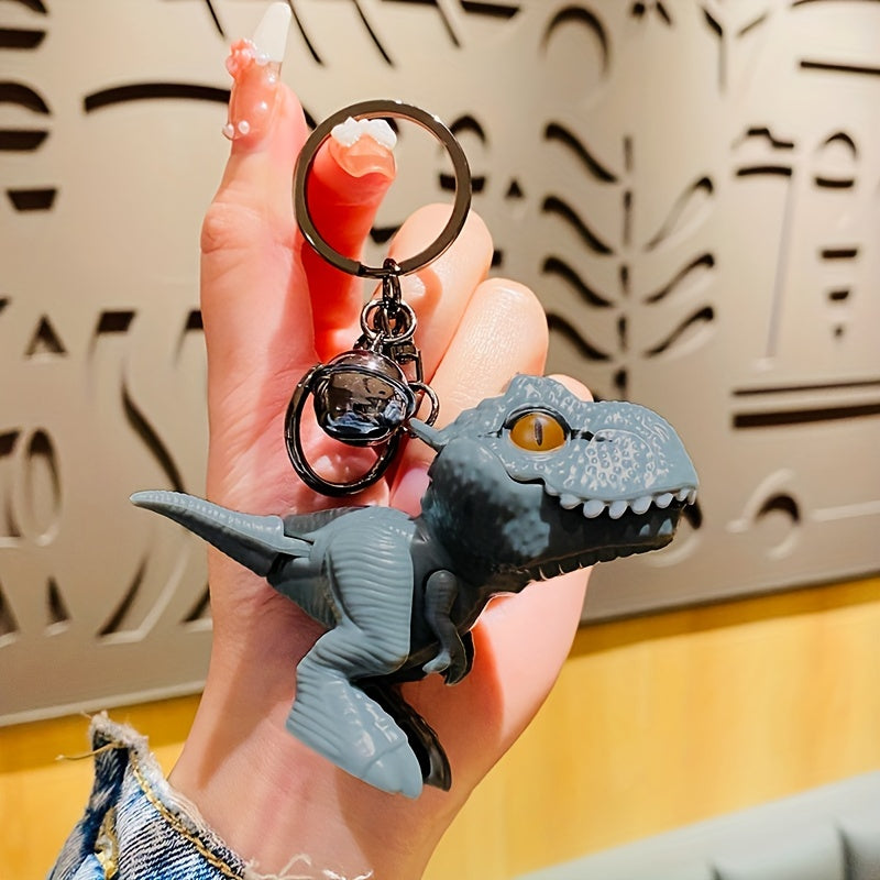Biting Tyrannosaurus Doll Keychain Fun Dinosaur Toy for Car Bag
