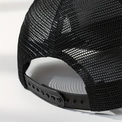 Breathable Mesh Eyes & Mouth Embroidery Baseball Cap
