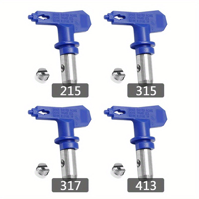 4pcs Reversible Spray Tip Airless Nozzles for Home Building Deck & Fence Paintin