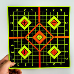 25pcs Shooting Targets w/ Self Stick Splatter Paper 15 24 Cm