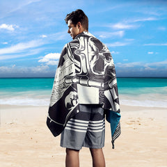 Turbo Microfiber Beach Towel Quick Drying Sand Proof Swim Towel