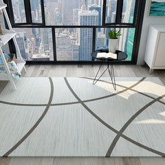 Modern Abstract Area Rug Non-Slip Soft Carpet Machine Washable Low Pile