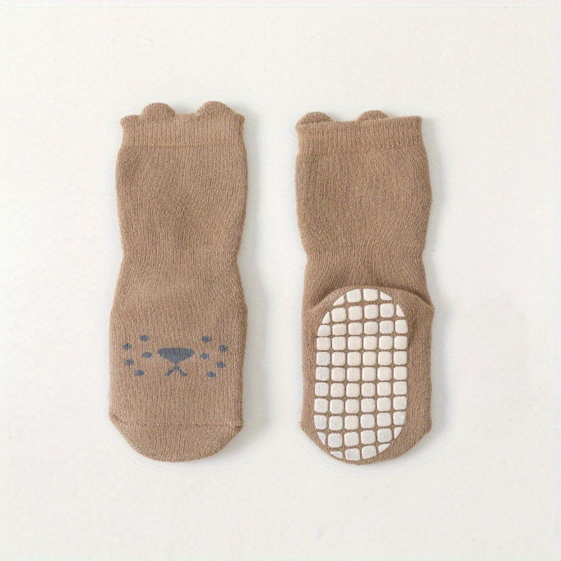 Fleece Lined Anti Slip Floor Socks for Baby Boys Girls