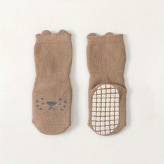 Fleece Lined Anti Slip Floor Socks for Baby Boys Girls