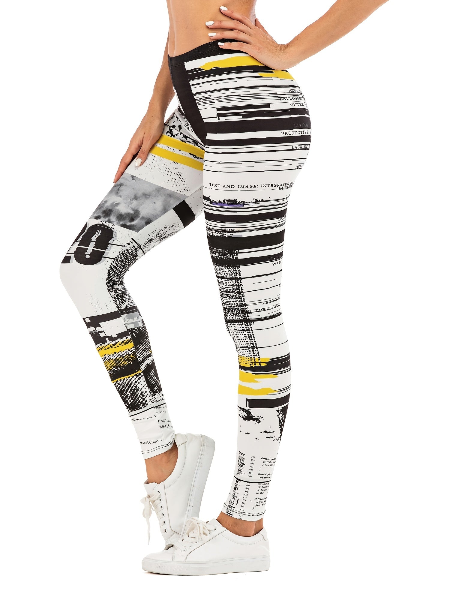 High Waist Sexy Printing Slim Leggings for Women