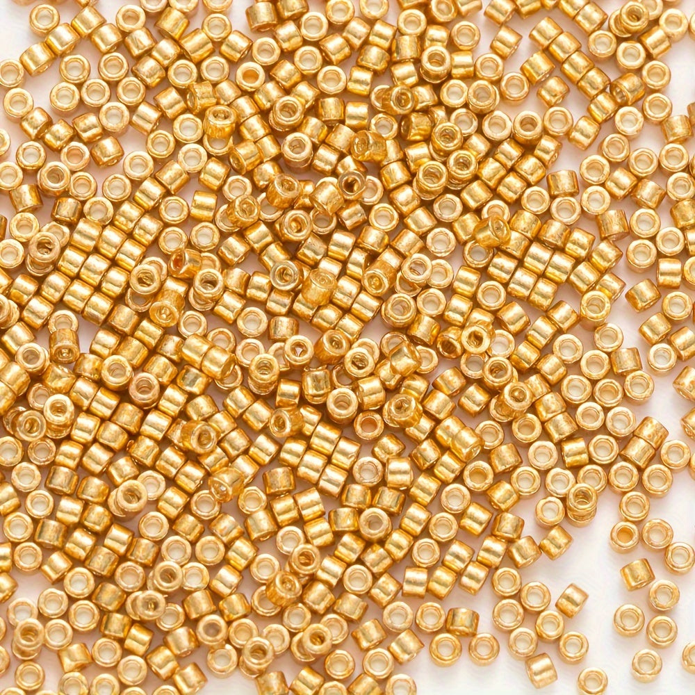 600pcs 2.0mm Electroplated Metal Glass Beads for DIY Jewelry Making