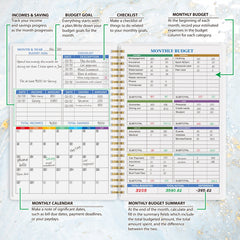 Budget Planner Monthly Finance Organizer Expense Tracker Notebook