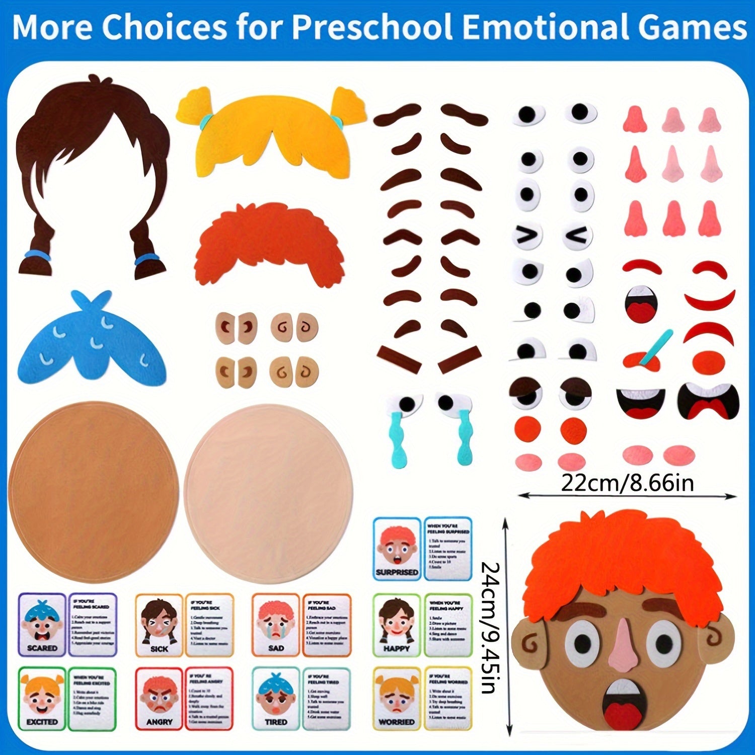 Craftstory Emotions Cards for Making Faces Game