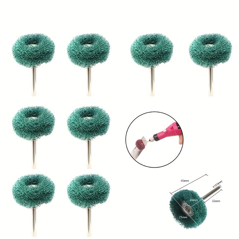 50pcs Mini Drills Nylon Abrasives Brush Polishing Wheels Rotary Hand Tools Set