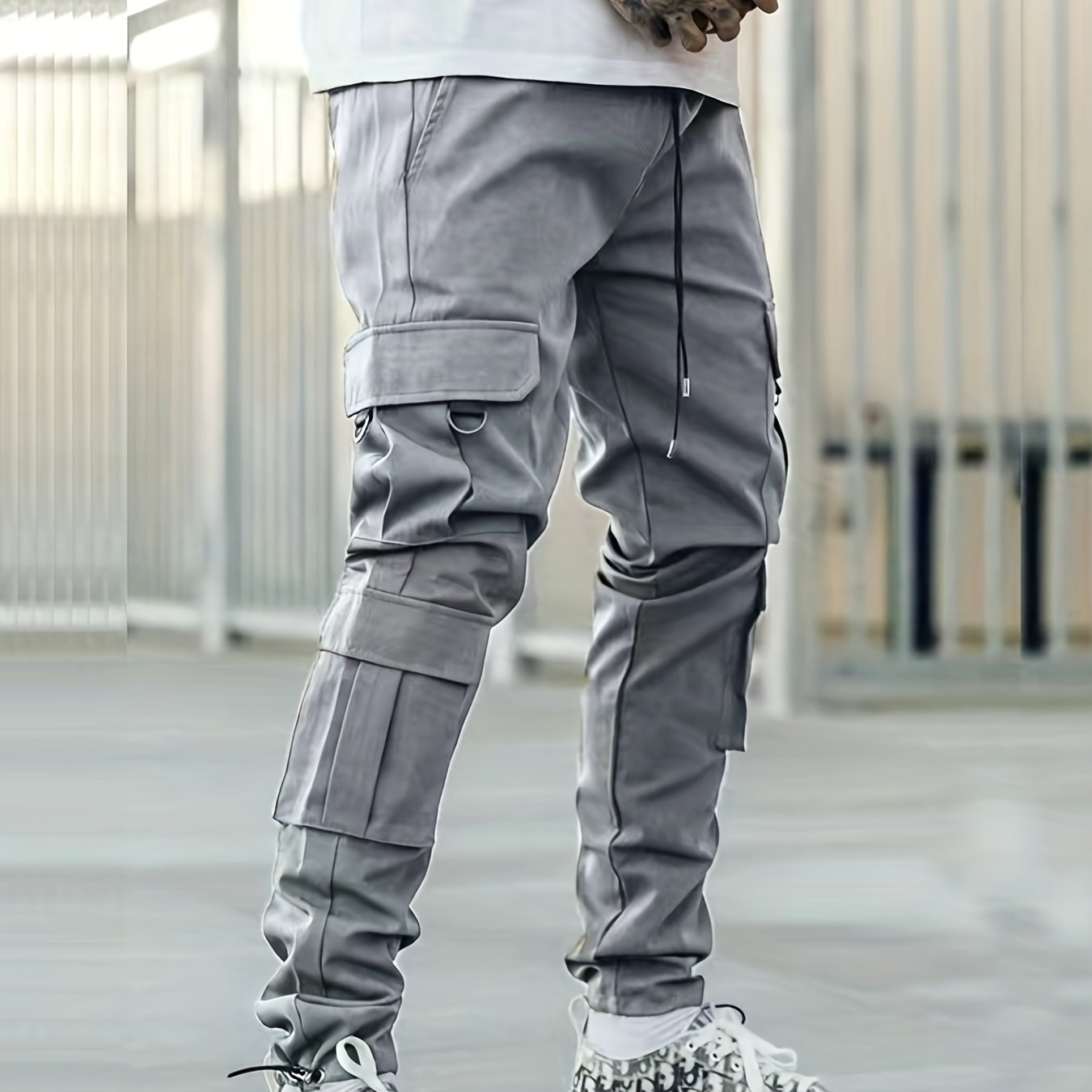 Men's Relaxed Cargo Pants With Pockets