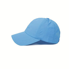 Women's Ponytail Baseball Cap Quick Drying Sun Visor Hat
