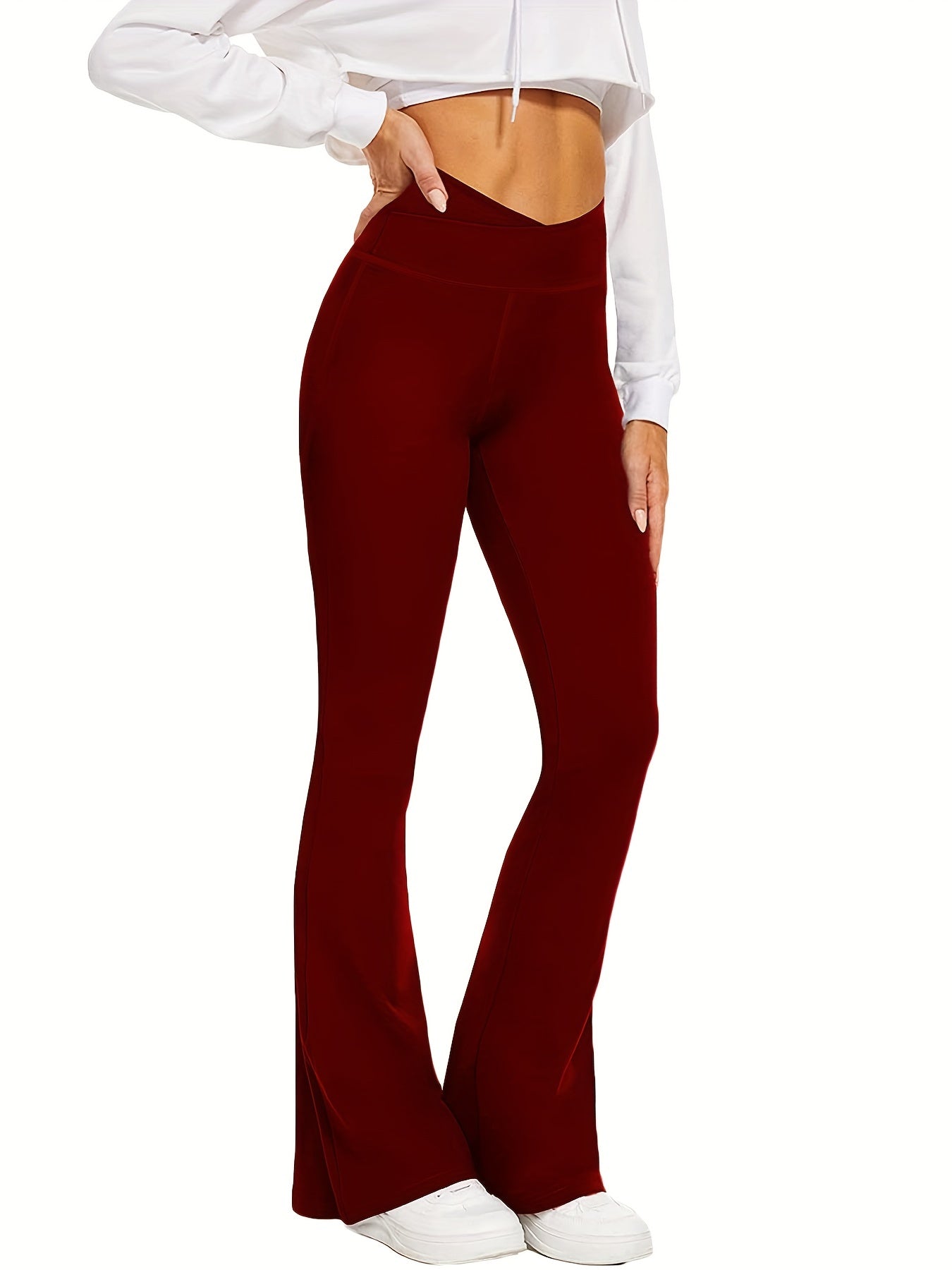 Women's High Waist Flared Leggings Soft and Comfy Yoga Pants