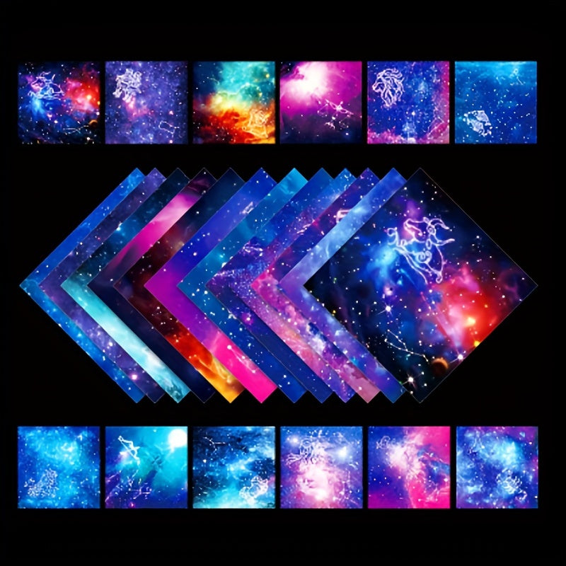 Double Sided Origami Paper 6 Colors Easy Fold Square Paper for Arts and Crafts