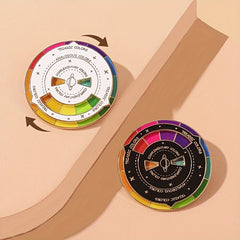 Colorful Rotatable Brooch for Girls