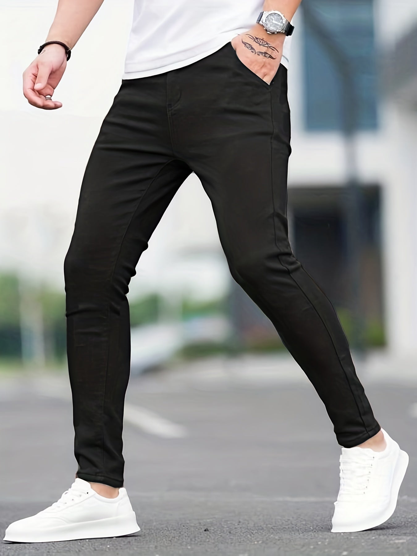 Men's Slim Fit All-match Jeans Casual Street Style Denim Pants
