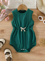 Baby Girl Cotton Sleeveless Romper