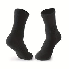 Men's Cotton Compression Socks Sports Crew Anti-slip Breathable