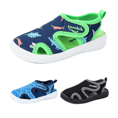 Boys Shark Print Sandals Non-Slip Quick Dry Wading Shoes