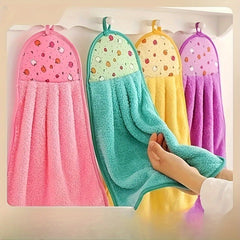 3/5pcs Cartoon Thickened Water Absorbent Plush Towel