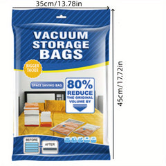 5pcs Vacuum Storage Bag for Down Jacket Quilted Travel Clothing Organizer