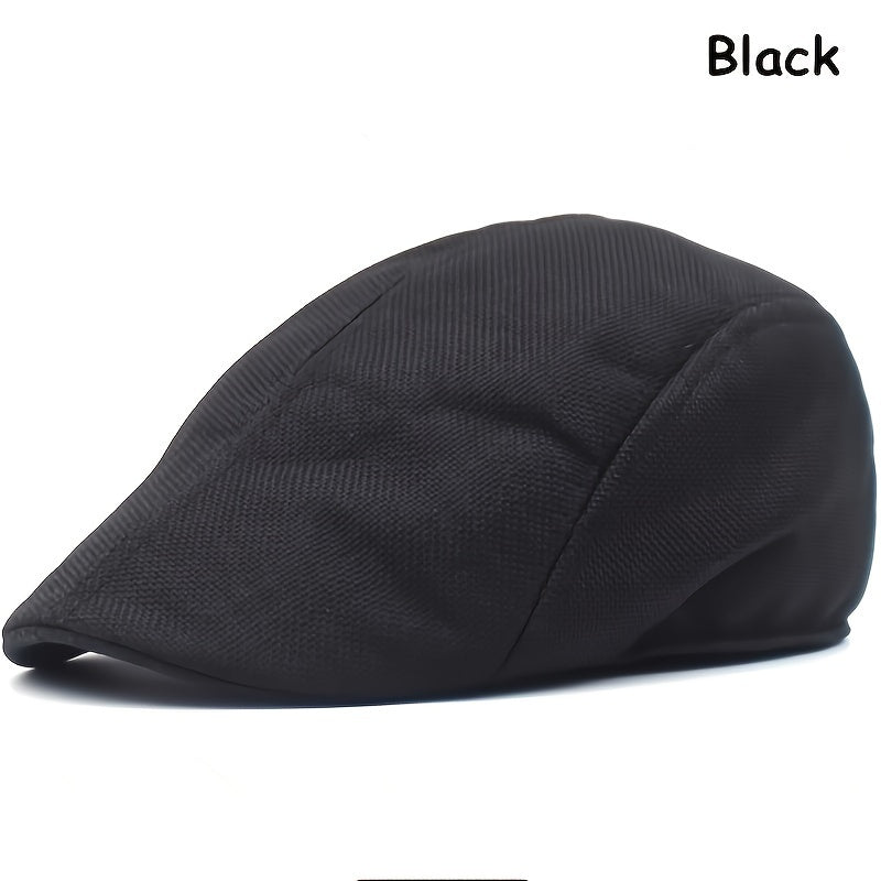 Classic Flat Outdoor Sun Shade Faux Wool Cap Solid Fishing Cap