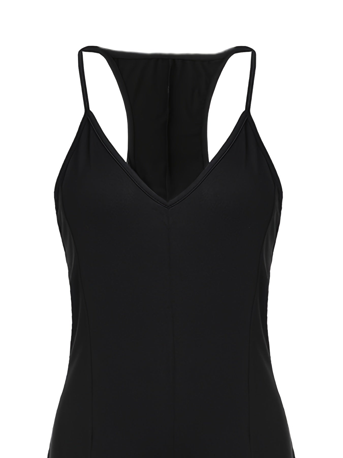 Sexy V Neck Slim Fit Cami Jumpsuit With Pockets