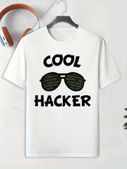 Men's Sunglasses Pattern T-shirt Active Stretch Tee for Outdoor