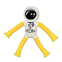 Telescopic Astronaut Decompression Toy with Suction Cups