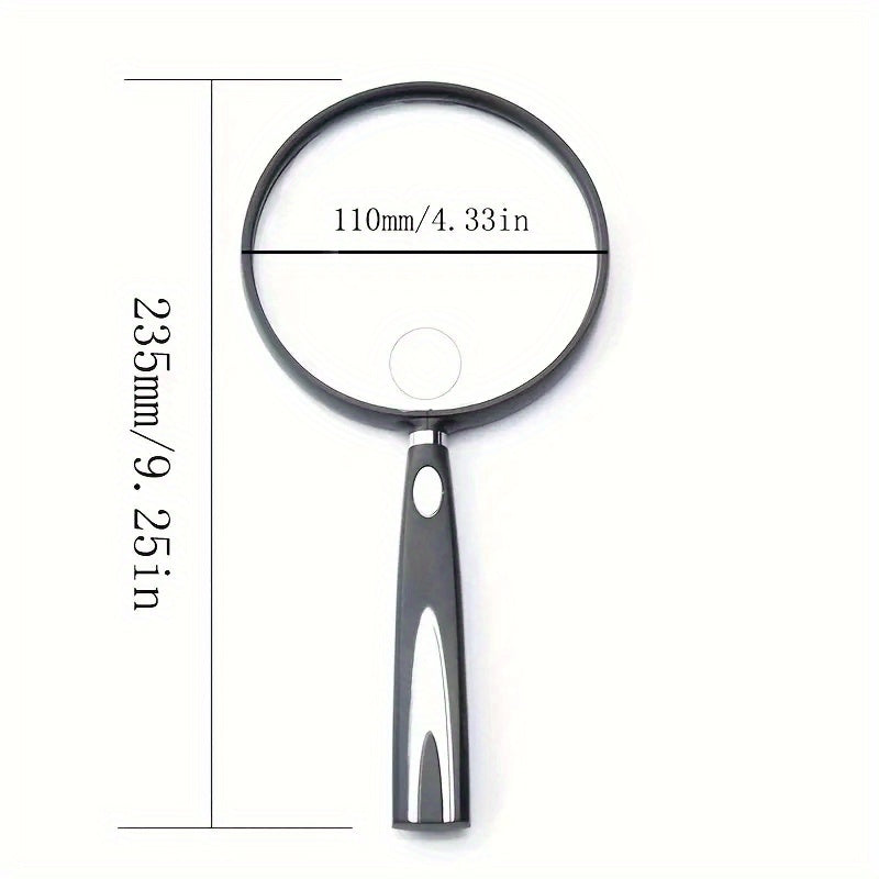 Handheld Magnifying Glass for Elderly Reading, Large HD Mirror Glass