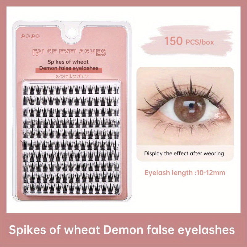 One Piece False Eyelashes Wispy Curling for Natural Sunflower