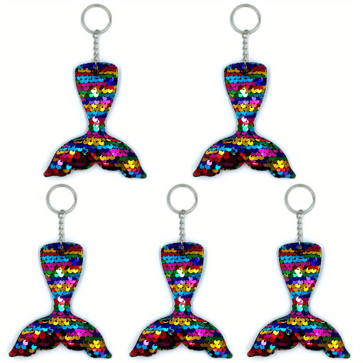 Mermaid Keychain Baby Shower Party Favor Supplies Decoration Keyring Pendant