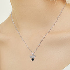 Bee Necklace Heart Shaped Crystal Bumblebee Pendant Jewelry