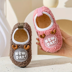 Girls Cartoon Slip On House Shoes Non Slip Soft Bottom Walking Shoes