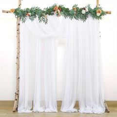 3pcs Wedding Arch Draping Tulle for Ceremony Reception Decor