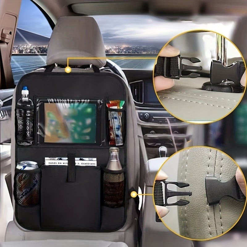 Kick-proof Car Storage Bag Oxford Cloth Seat Back Organizer