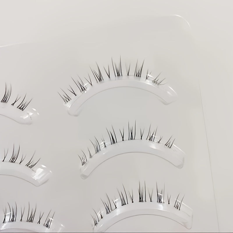 Manga Crossed Lower Eyelashes Natural Look Simulated Ultra Slender Stems