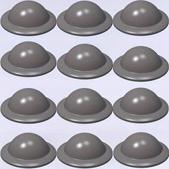 12pcs Round Helmets Military Cap Building Block Set DIY Dressing Toys