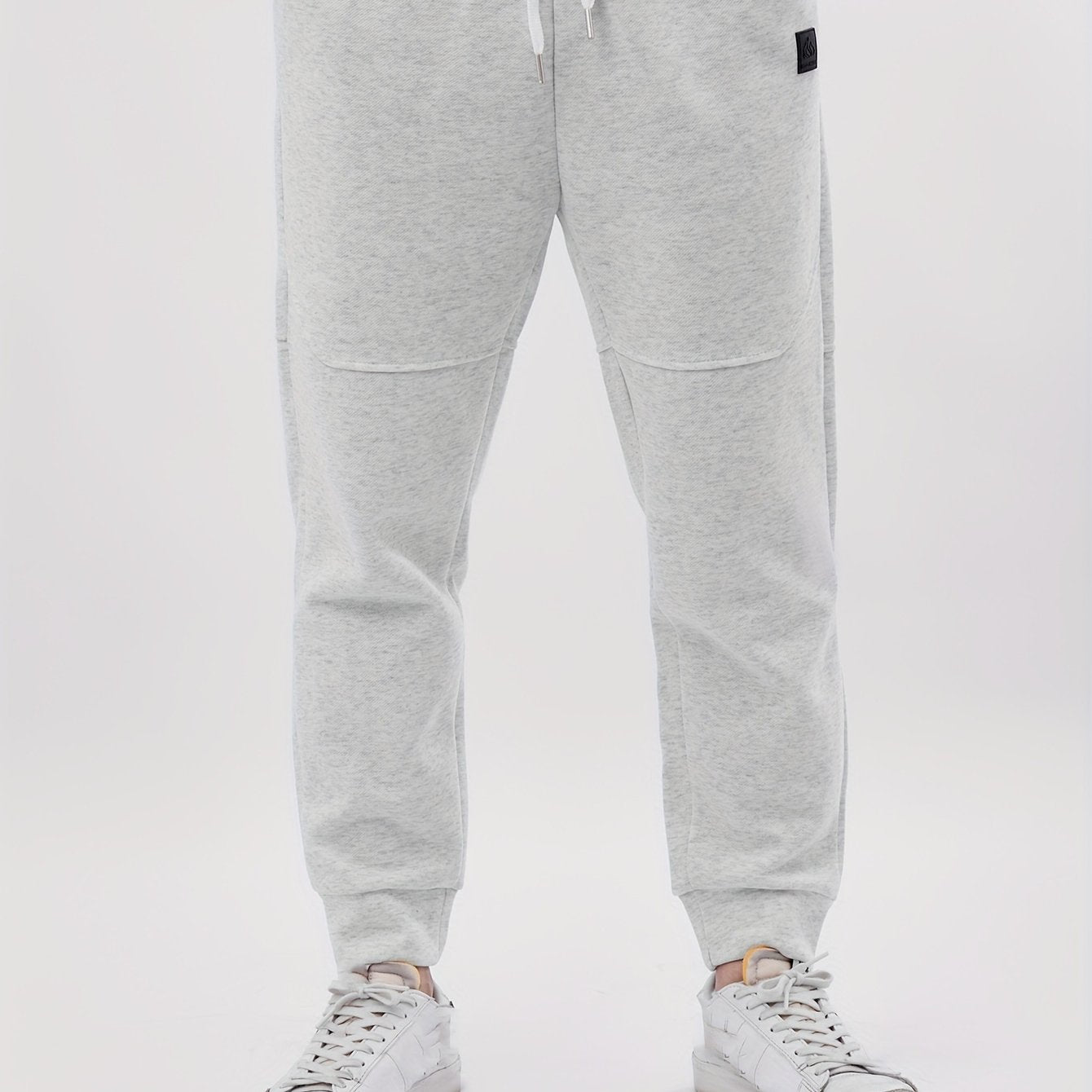 Men's Cotton Blend Solid Casual Tapered Cropped Pants