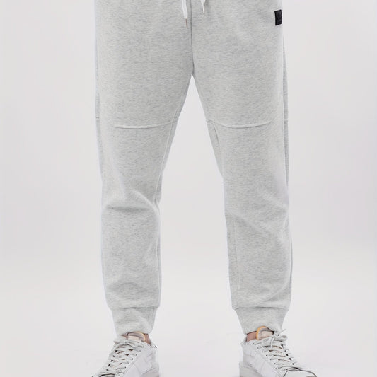 Men's Cotton Blend Solid Casual Tapered Cropped Pants