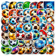 50pcs Football Series Stickers Waterproof Decorative DIY Creative