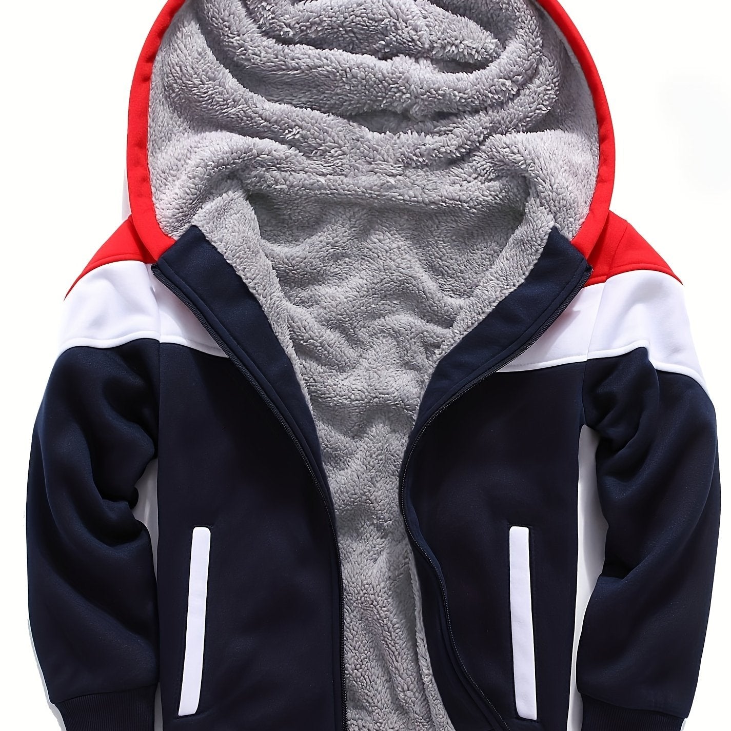 Boys Fleece Zip Up Jacket for Spring & Fall