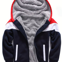 Boys Fleece Zip Up Jacket for Spring & Fall